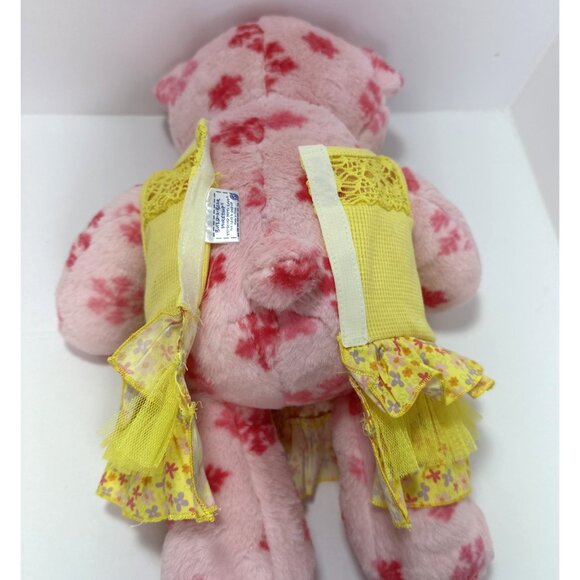 Build-A-Bear Workshops Teddy Bear Pink Snowflakes Plush Animal 17"Coquette Dress - Picture 7 of 12